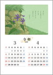 万葉の花カレンダー 3・4月＜すみれ＞