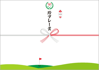 【ゴルフコンペ用】珍プレー賞－デザインのし紙