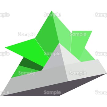 折り紙かぶと-緑