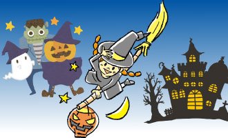 季節の行事のイラスト-ハロウィン 