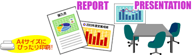 ���|�[�g�ɁA�v���[���e�[�V�����ɂ����p���������B
