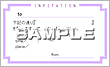 INVITATION CARDbZ[WJ[hev[g