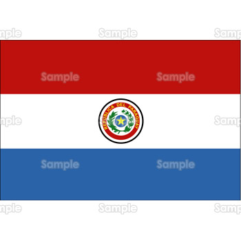 無料イラスト 写真 国旗 パラグアイ Paraguay 素材集 テンプレートbank