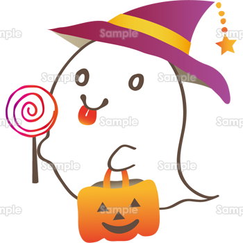 ハロウィンのかわいいオバケ