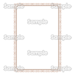 クラシックな茶色の飾り枠