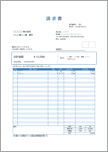 【インボイス制度対応】請求書（青・明細25行）