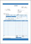 【軽減税率対応・適格請求書】合計請求書(青・備考リスト外・式あり)