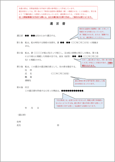 遺言書(包括型)