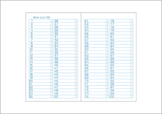 ウィッシュリスト100　青系