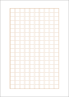 【直接入力対応】原稿用紙（縦書200字詰）茶