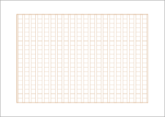 【直接入力対応】原稿用紙（縦書400字詰）茶