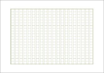 【直接入力対応】原稿用紙（縦書400字詰）緑