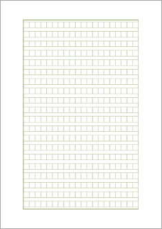 【直接入力対応】原稿用紙（横書400字詰）緑