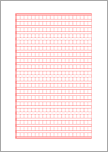 【直接入力対応】原稿用紙（横書400字詰）赤