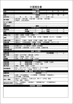 介護報告書