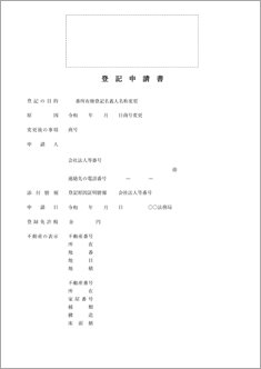 登記申請書（商号変更）