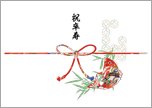 祝卒寿－鯛と七宝紋
