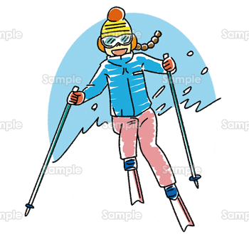 スキー女子 のテンプレート 素材 無料ダウンロード ビジネスフォーマット 雛形 のテンプレートbank