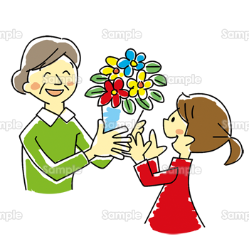 おばあちゃん ありがとう 花束 のテンプレート 素材 無料ダウンロード ビジネスフォーマット 雛形 のテンプレートbank