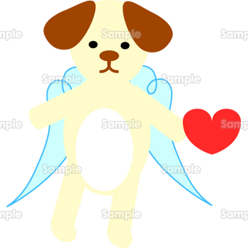 犬の天使 のテンプレート 素材 無料ダウンロード ビジネスフォーマット 雛形 のテンプレートbank