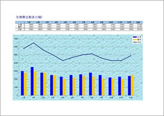 光熱費比較表(2種-月別)