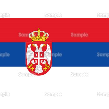 国旗-セルビア