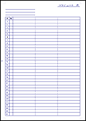 Monthly Schedule B（曜日欄入）