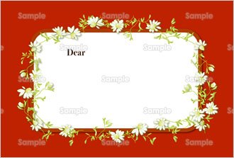 多目的カード お花 のテンプレート 素材 無料ダウンロード ビジネスフォーマット 雛形 のテンプレートbank