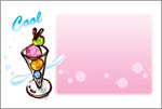 「アイスクリーム(cool) 」メッセージカード