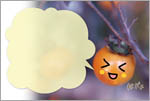 「秋だよ（柿）」メッセージカード