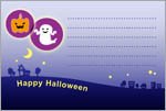 「Happy Halloween」メッセージカード