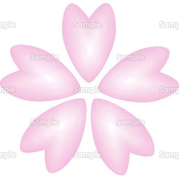 桜一輪・ぼかし