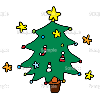 クリスマスツリーと星 のテンプレート 素材 無料ダウンロード ビジネスフォーマット 雛形 のテンプレートbank