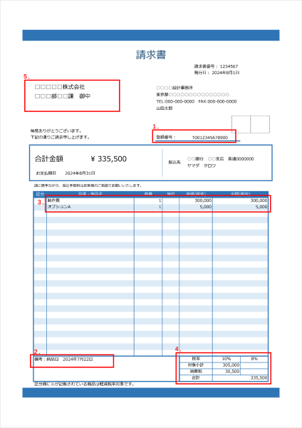 【個人事業主】インボイス制度に適用した請求書の書き方