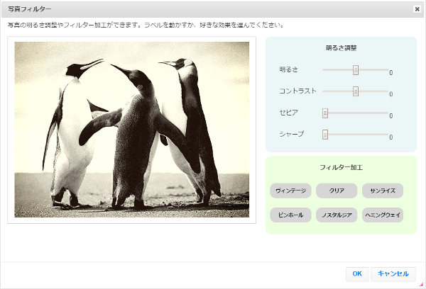 写真フィルター