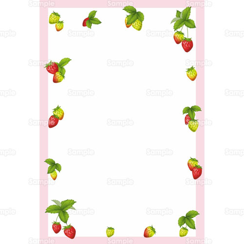 苺 イチゴ ストロベリー 果物 フルーツ のイラスト 001 0008 クリエーターズスクウェア