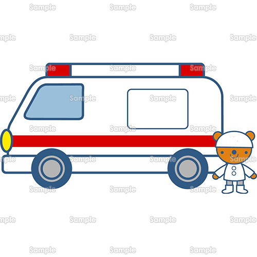 救急車 車 のイラスト 005 0118 クリエーターズスクウェア