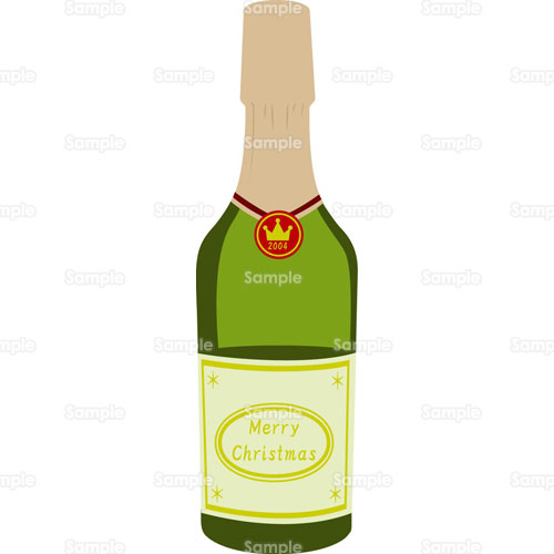 ワイン シャンパン シャンペン ボトル のイラスト 005 0231 クリエーターズスクウェア