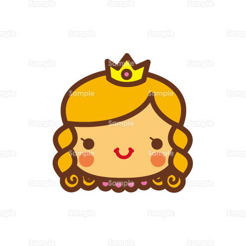 お姫様 プリンセス 女の子 少女 王冠 のイラスト 005 0372 クリエーターズスクウェア