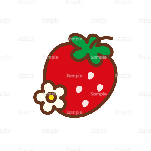 イチゴ 苺 ストロベリー のイラスト 005 0374 クリエーターズスクウェア
