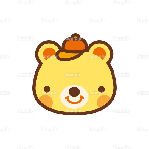クマ 熊 帽子 ハット キャップ のイラスト 005 0378 クリエーターズスクウェア