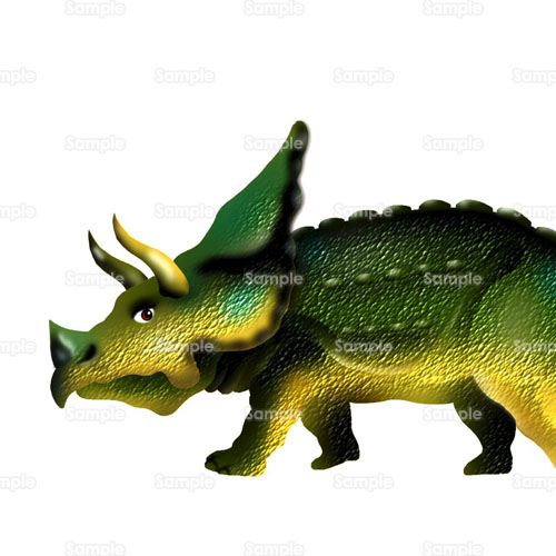 トリケラトプス 恐竜 のイラスト 006 0043 クリエーターズスクウェア