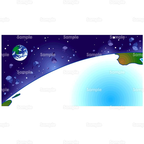 地球 宇宙 星 惑星 隕石 自然 のイラスト 006 0055 クリエーターズスクウェア