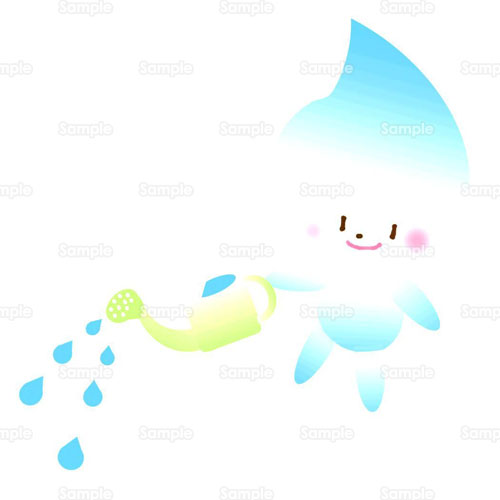 しずく パステルカラー 妖精 水 雨 のイラスト 008 0002 クリエーターズスクウェア