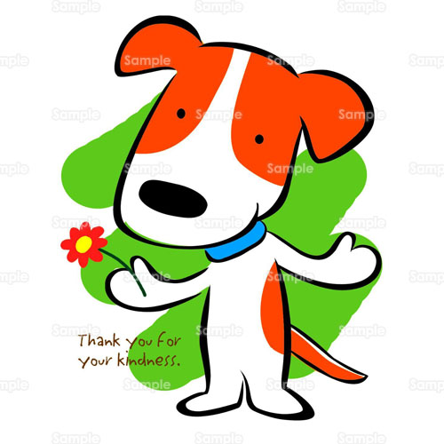 いぬ カード キャラクター メッセージ 犬 のイラスト 0 0011 クリエーターズスクウェア
