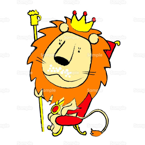 キャラクター キング ライオン 王様 王冠 のイラスト 0 0018 クリエーターズスクウェア
