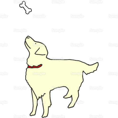 犬 イヌ 骨 えさ のイラスト 040 0014 クリエーターズスクウェア