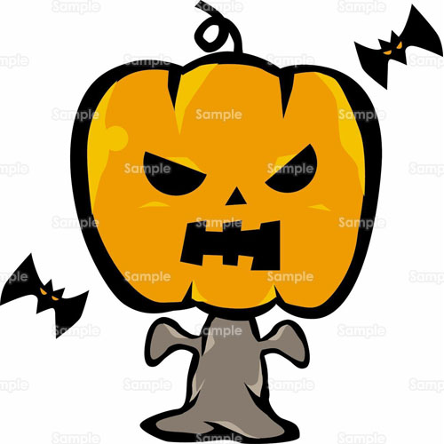 かぼちゃ お化け こうもり ジャックランタン のイラスト 043 0014 クリエーターズスクウェア