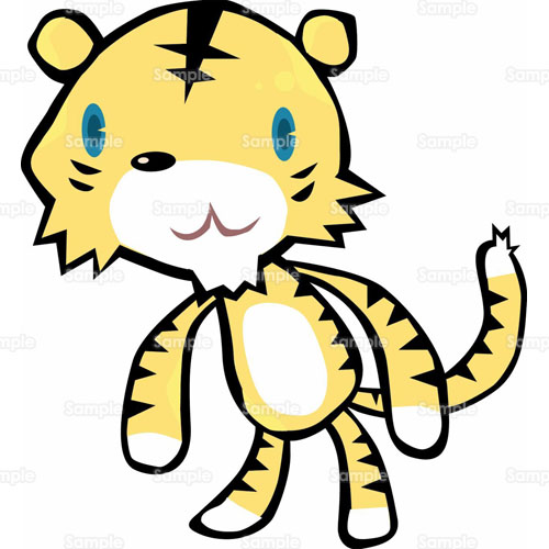 タイガー 動物園 虎 トラ のイラスト 043 0031 クリエーターズスクウェア