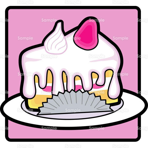 ショートケーキ ケーキ いちご 苺 ストロベリー デザート のイラスト 043 0123 クリエーターズスクウェア